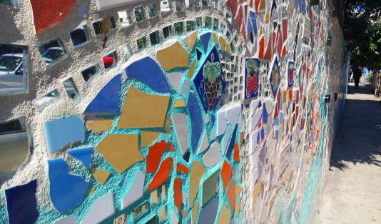 My favorite mural, and in fact my favorite art piece was a 196 by 9 feet mural designed by 