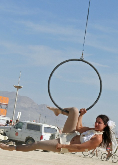 There is always a sense of being at a three ring circus at Burning Man. 