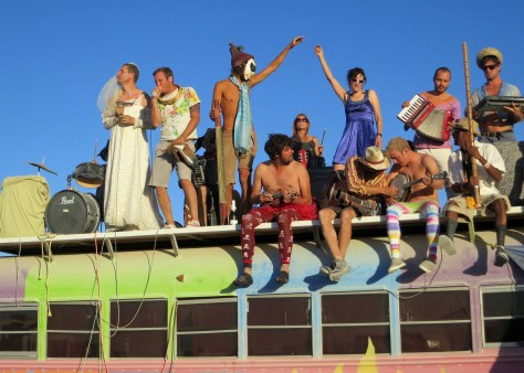 And on top of a bus."Do you take this man to be your lawfully wedded wife?"