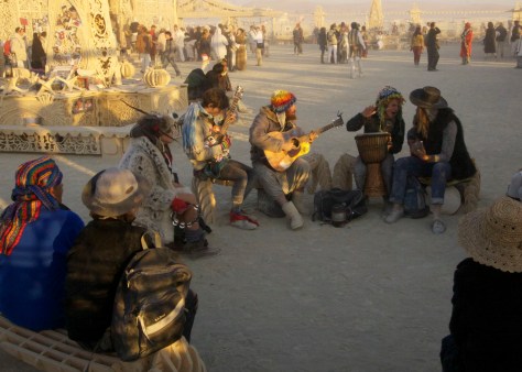 Burning Man jam session at Temple.