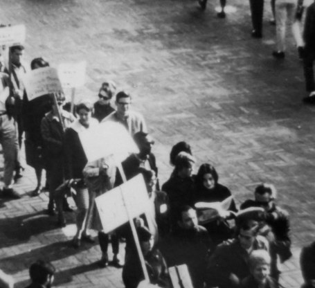 Free Speech Movement protest at UC Berkeley in 1964.