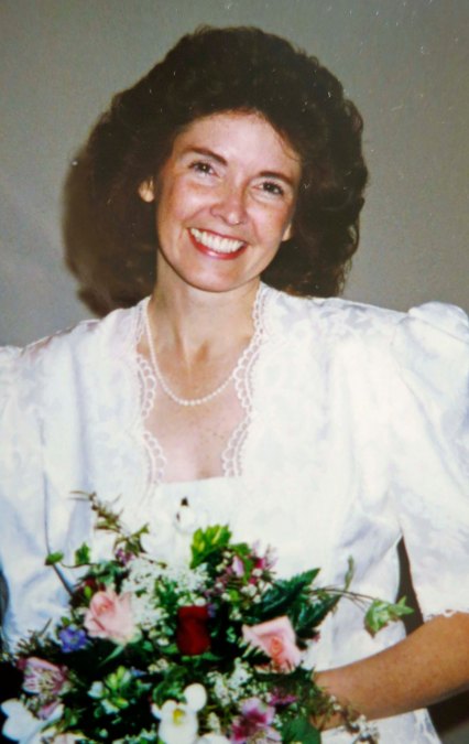 It took me two years to persuade Peggy to put on a wedding dress.