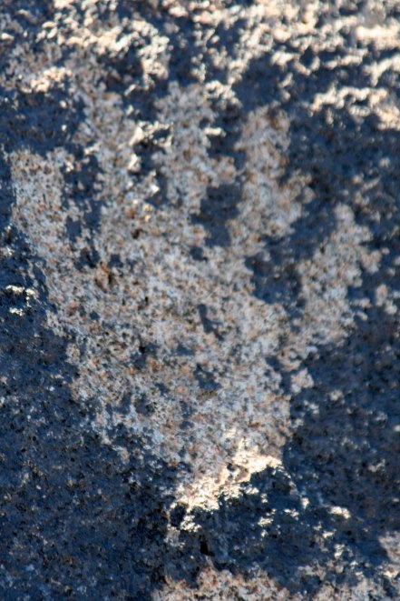 Petroglyph of a hand found at Painted Rocks Petroglyph Site in southern Arizona.