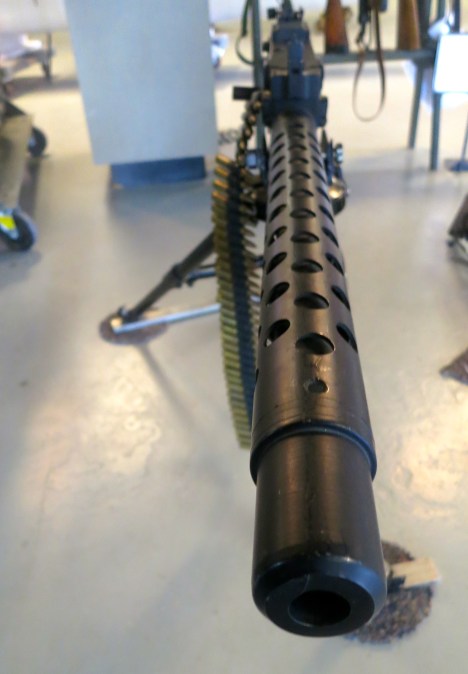 Machine gun at the Hawthorne Ordinance Museum in Hawthorne, Nevada.