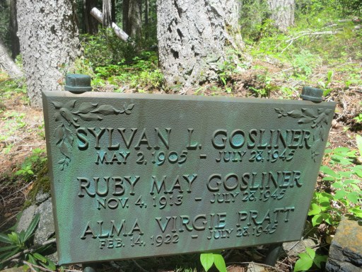 Burial site of airplane crash victims in Red Butte Wilderness.