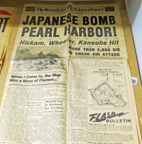 During World War II, most of the munitions used by Allied Forces in the Pacific were stored at Hawthorne. This is an original paper displayed in the museum.