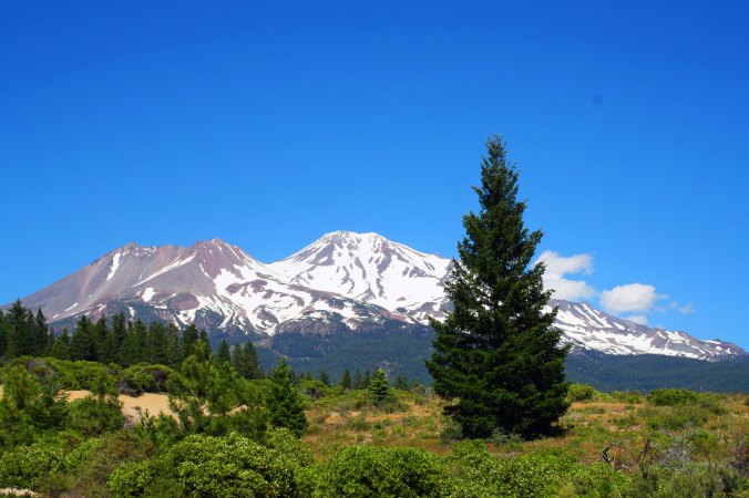 Mt. Shasta in Northern California.