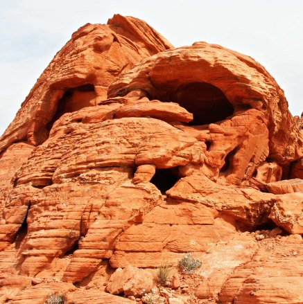 Valley of Fire sandstone caves.