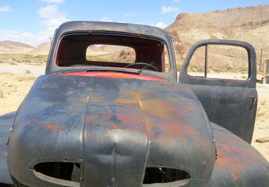 An old truck in the ghost town of Rhyolite, Nevada.