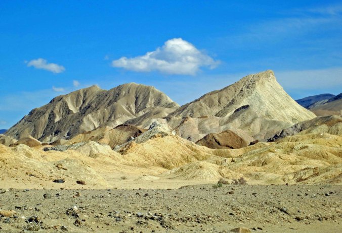 Scene on Twenty Mule Team Canyon road in Death Valley. Photo by Curtis Mekemson.
