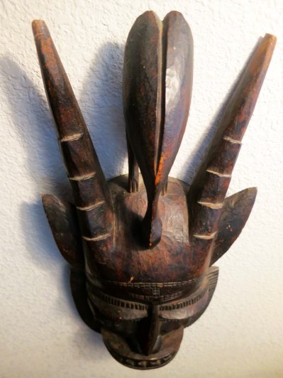 African medicine mask from the Ivory Coast.