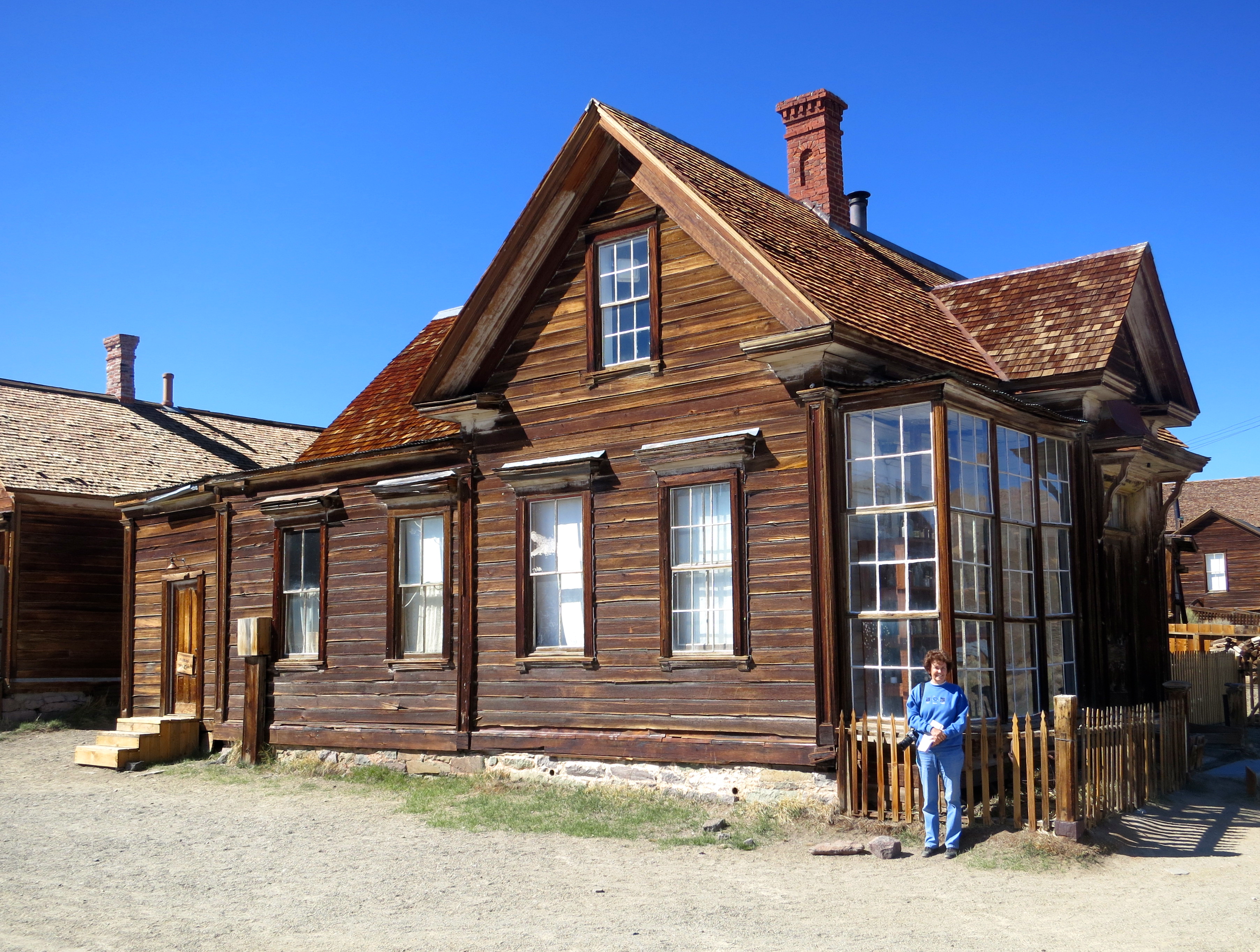 The J.S. Caine residence at Bodie State Historical Park in California.
