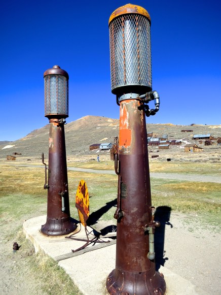 Shell gas station at Bodie State Historical Park in California.