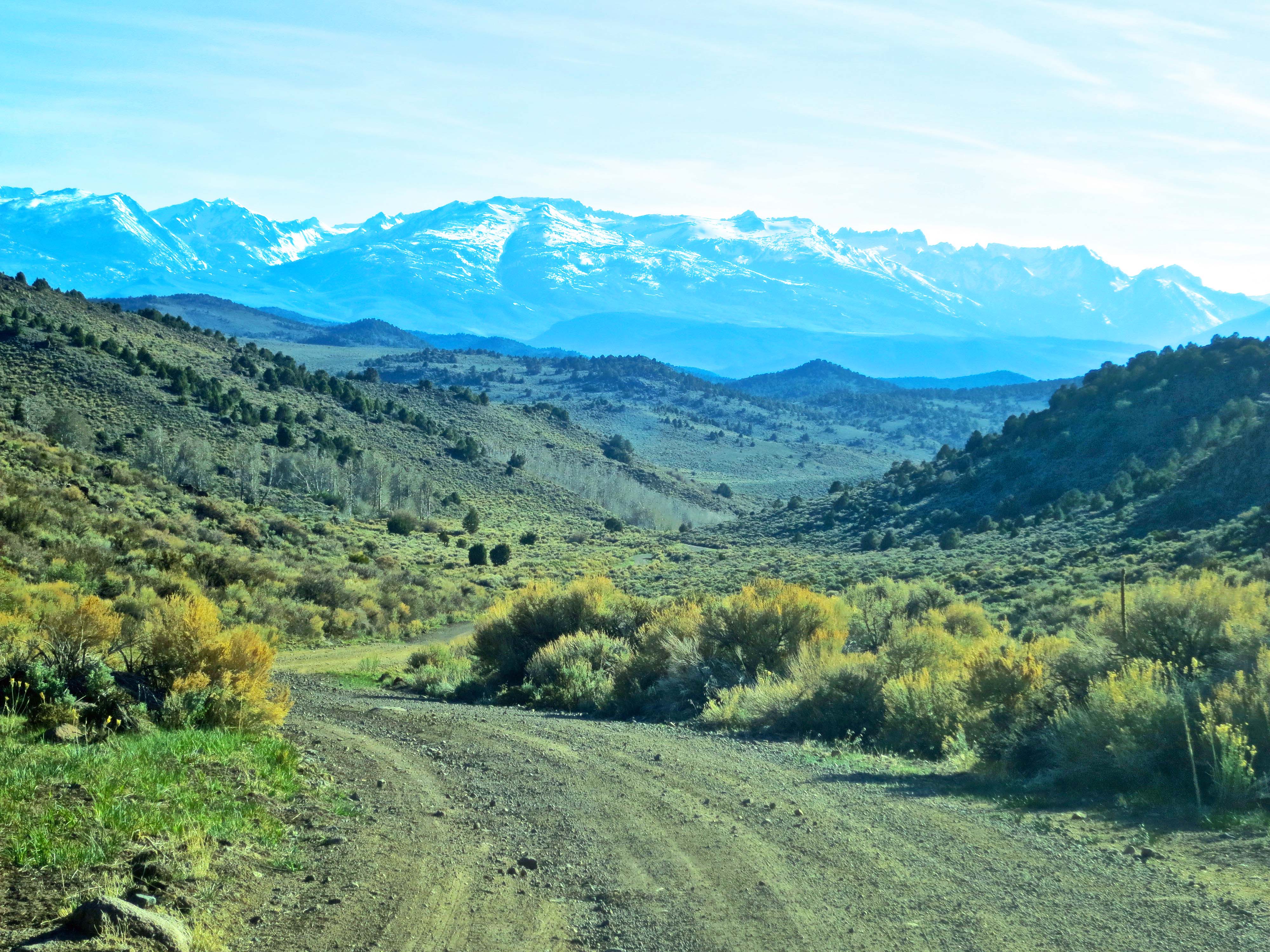 Getting lost on the way out of Bodie wasn't bad considering the scenery.