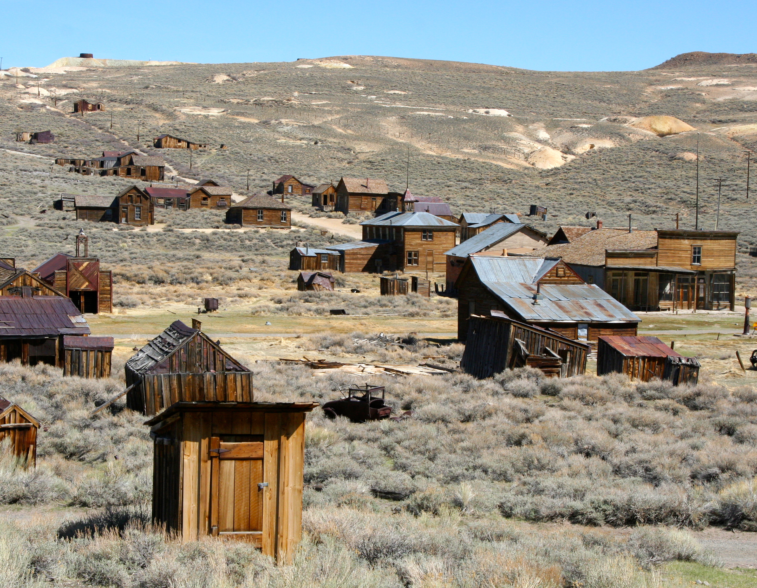 View of the ghost town of Bodie.