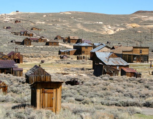 View of the ghost town of Bodie.
