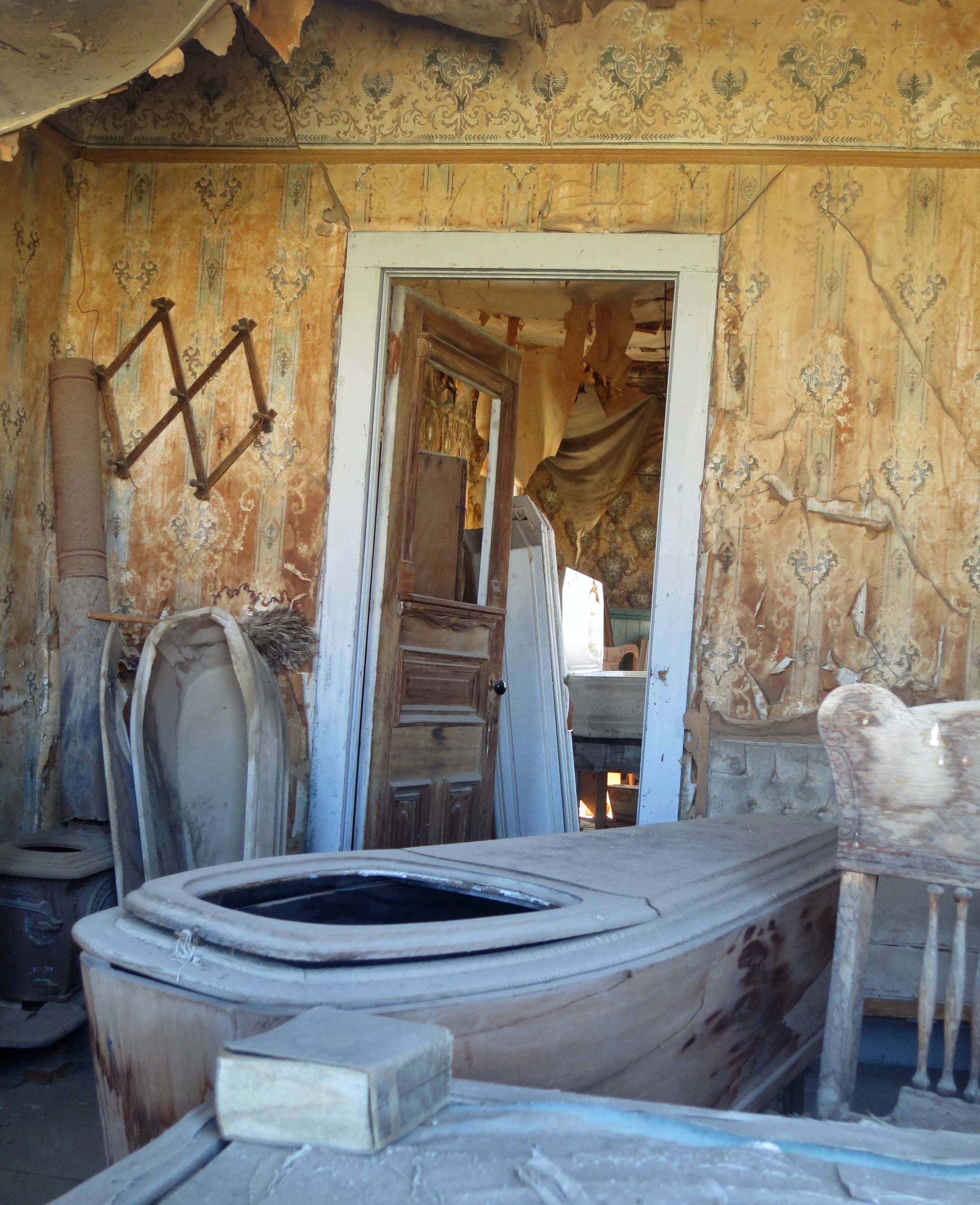 The morgue at Bodie State Historical Park in California.