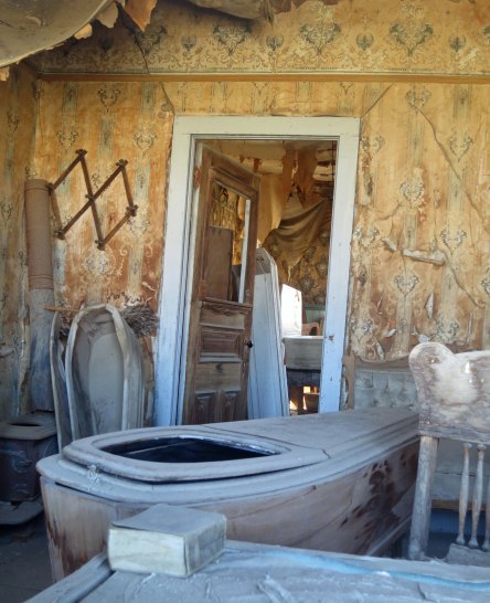 The morgue at Bodie State Historical Park in California.