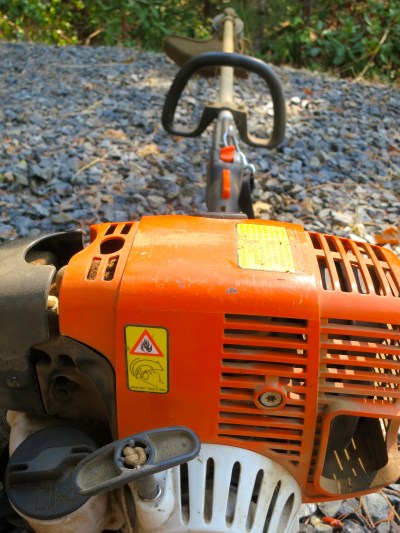 My weed whacker. I challenge any guitar to stand up to it.