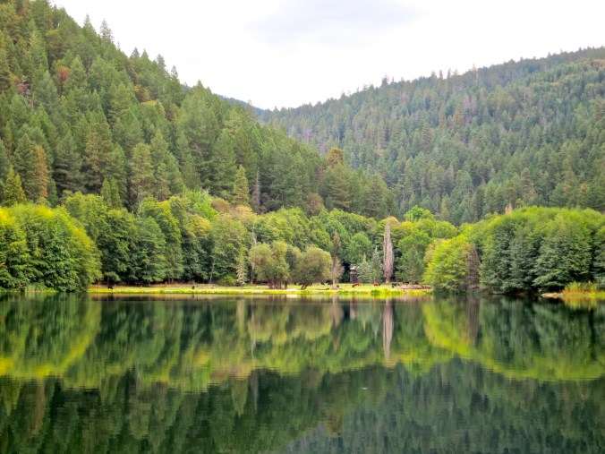 Kayaking on the small Squaw Lake in southern Oregon provides beautiful refection shots. Photo by Curtis Mekemson