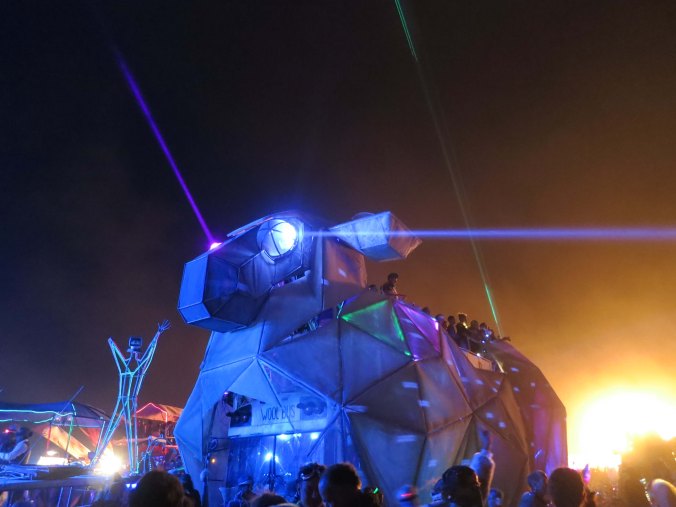 Great imagination goes into creating the mutant vehicles of Burning Man. I am not sure what this guy was called but I nicknamed him Mighty Mouse.