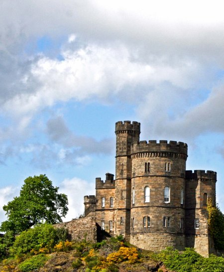 A Scottish Castle in Edinburg. 