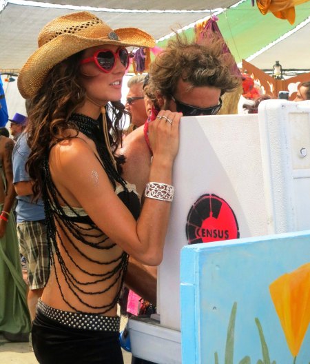 Census form being filled out at Burning Man 2014. Photo by Curtis Mekemson.