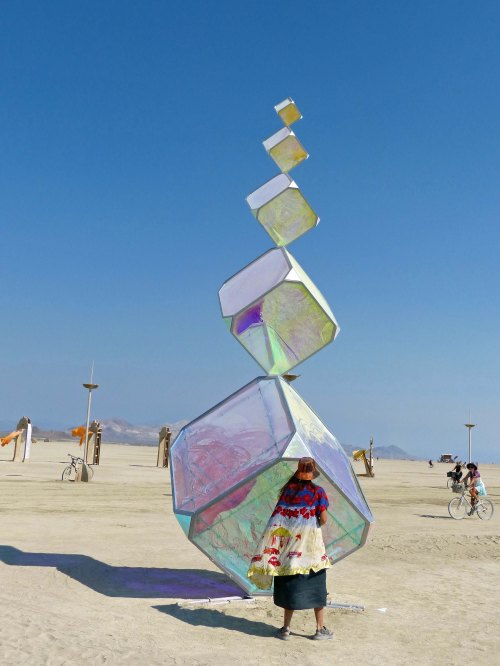 These cubes created the illusion of climbing far into the sky. (Photo by Don Green.)