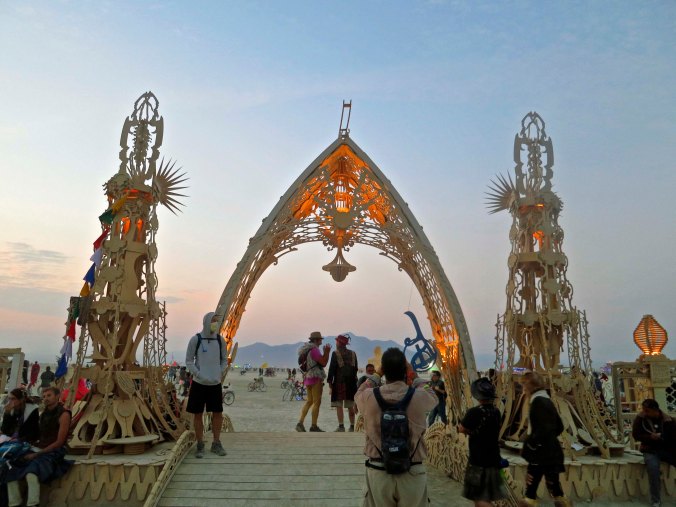 Gateway to Temple of Grace at Burning Man 2014. Photo by Curtis Mekemson.