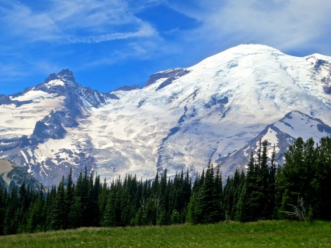 View from Sunrise Visitors center at mt. Rainier National Park. Photo by Curtis Mekemson.