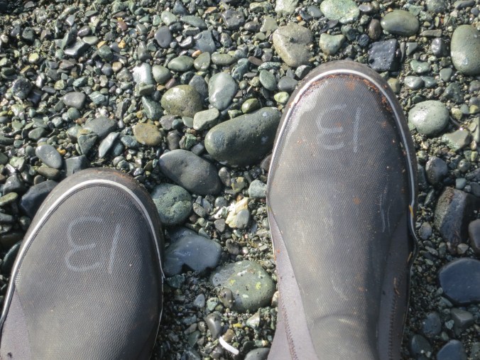 Rubber boots issued by Sea Kayak Adventures.