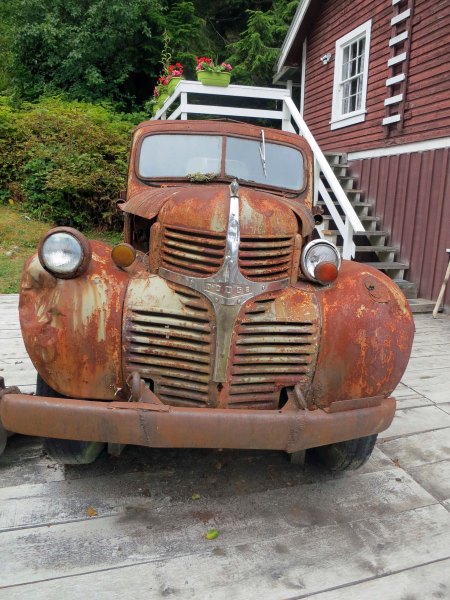 Old Dodge Truck at Telegraph Cove on Vancouver Island. Photo by Curtis Mekemson.