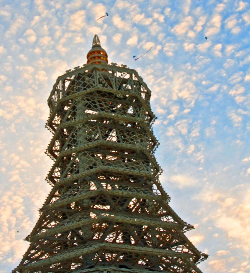 Top of Temple of Grace at Burning Man 2014.