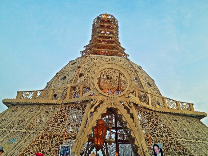 View of Temple of Grace at Burning Man 2014. Photo by Curtis Mekemson.