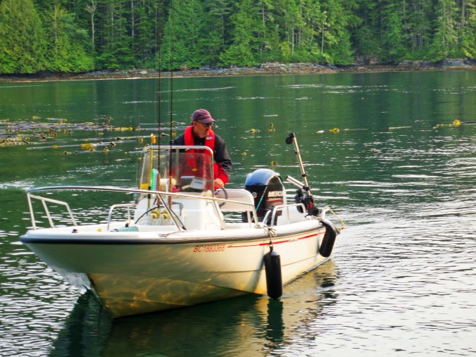 "Would you like a salmon?" he asked— and to our enthusiastic  yes, threw it overboard.