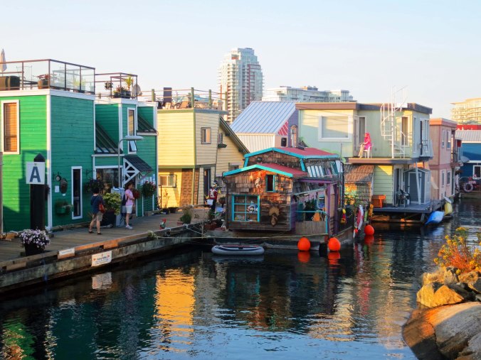 Houseboats at Fisherman's Wharf in Victoria, BC. Photo by Peggy Mekemson.