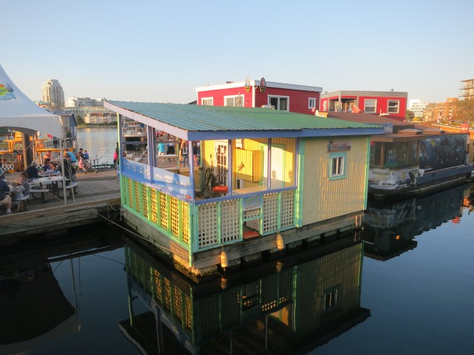 Houseboat at Fisherman's Wharf, BC. Photo by Peggy Mekemson.