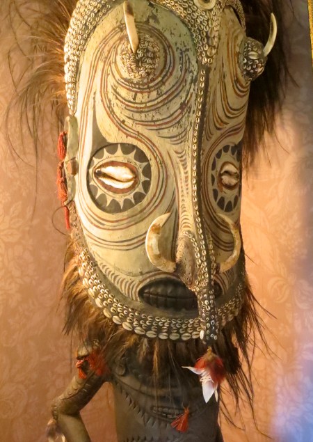 African mask at Albion Manor in Victoria, BC. Photo by Curtis Mekemson.