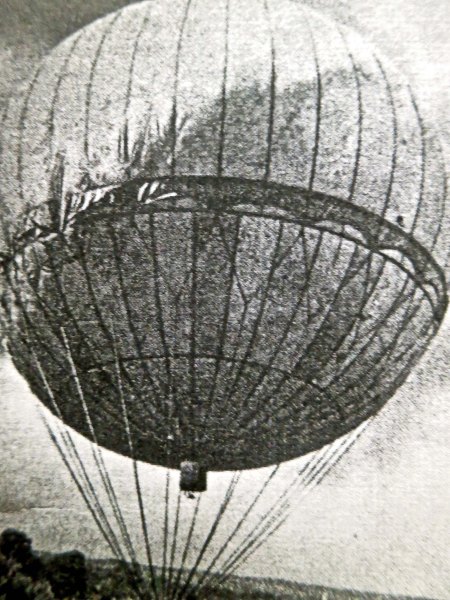 The first ICBM? As the Japanese war effort was reversed and the US began its air raids on the country, Japan initiated a desperate ploy:  the use of  the jet stream to carry explosive-loaded balloons 6200 miles to the Pacific Coast. 