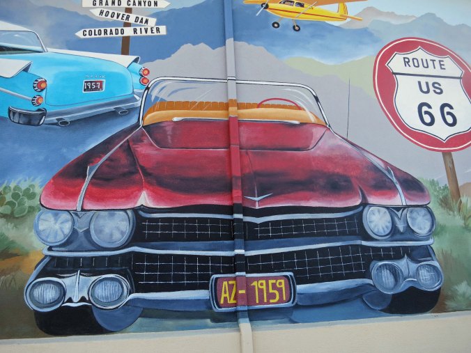 Route 66 mural in Kingman, Arizona.