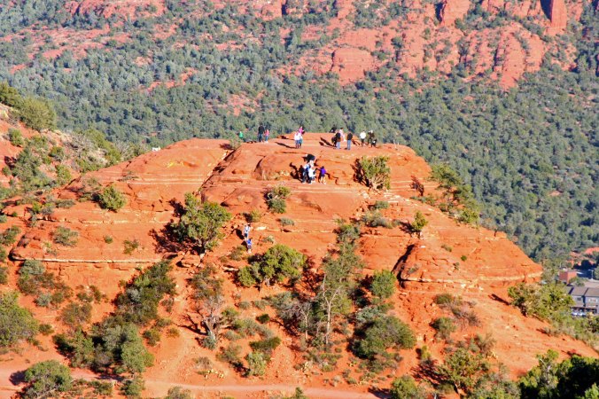 Tens of thousands of people visit the vortexes of Sedona annually. The Chamber of Commerce gives out maps of where to find them. This one is next to the airport.