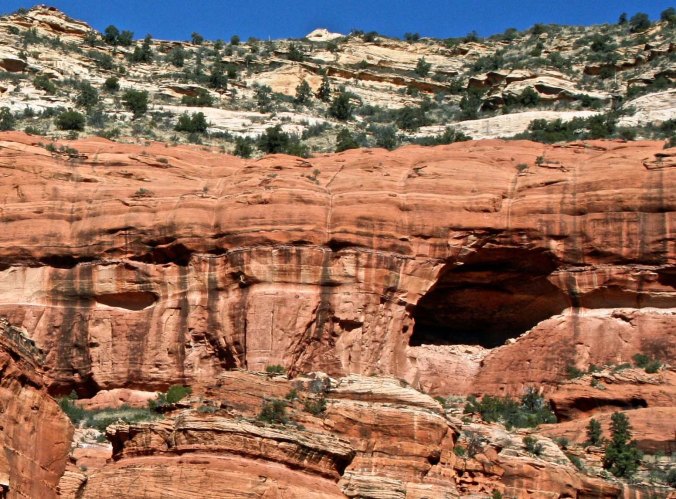 Native American cliff dwellings found in Boynton Canon in Sedona, Arizona.
