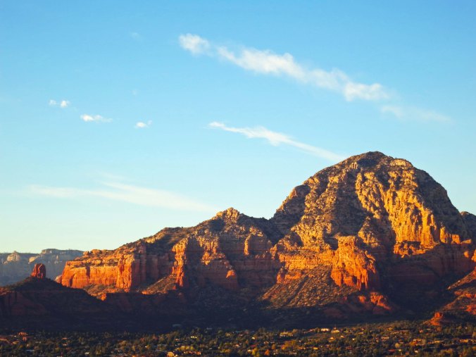 Capitol Butte and Chimney Rock in Sedona, Arizona. Photo by Curtis Mekemson.