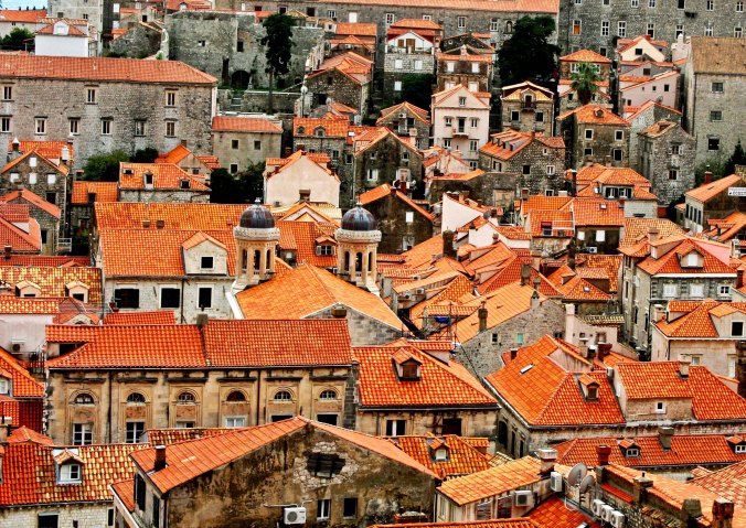 One of my photos looking down on Dubrovnik from a visit Peggy and I made.