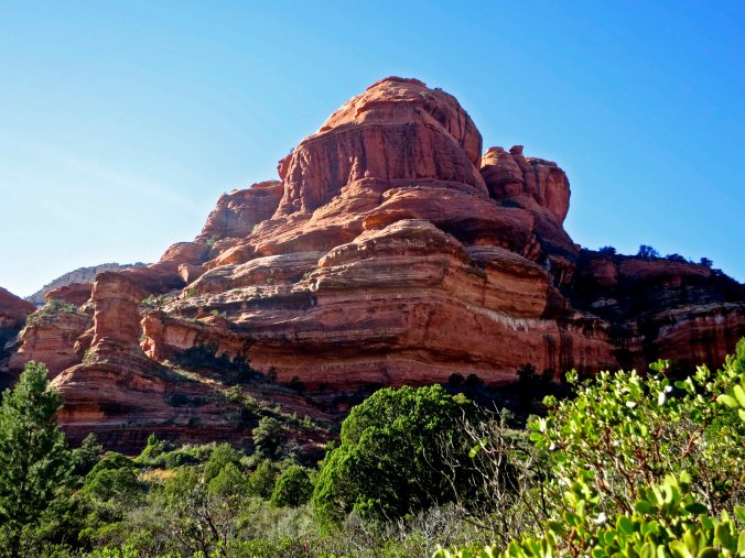 Photo by Curtis Mekemson of a grinning rock formation in Sedona, Arizona.