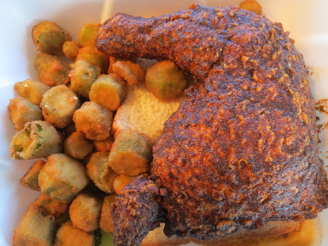 Chicken quarter at Pepperfire Restaurant in Nashville, Tennessee. Photo by Curtis Mekemson.