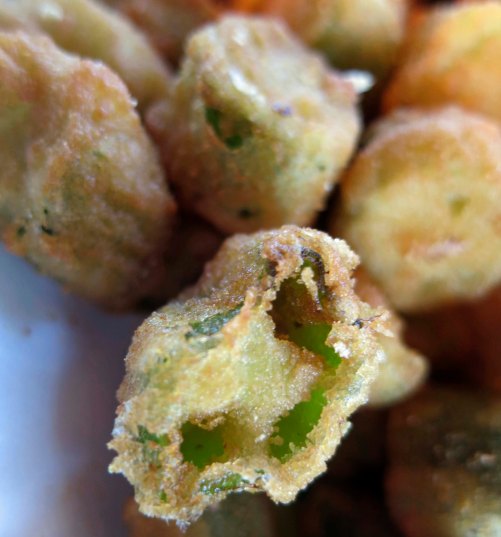 Fried okra served at the Pepperfire restaurant in Nashville, Tennessee.