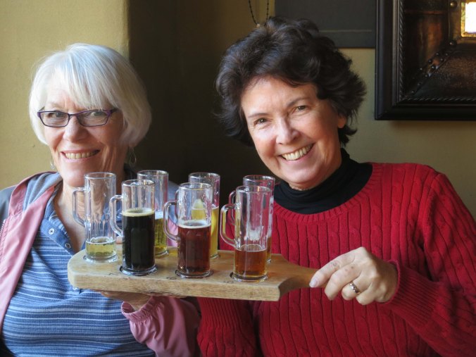 Pubs often serve what are known as flights (samples) of the beer they serve. But I've never seen them quite as generous as these. 