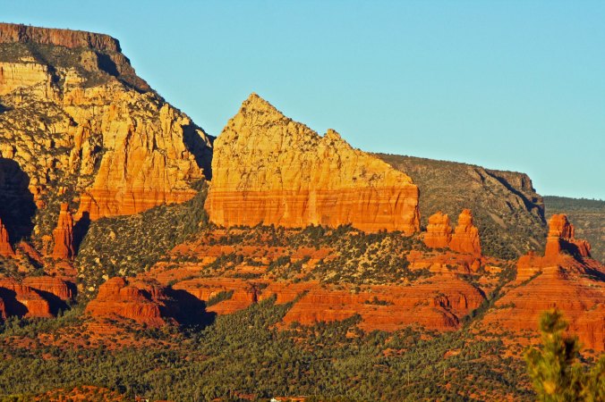 Steamboat rock formation in Sedona, Arizona. Photo by Peggy Mekemson.