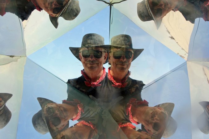 Since I started with a kaleidoscope photo of Peggy, It is only fair that I end with one of me.